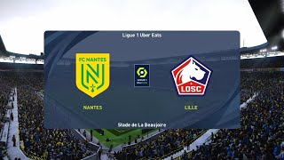 PES 2021  NantesLille Ligue 1  Saison 20222023 [upl. by Franklyn]