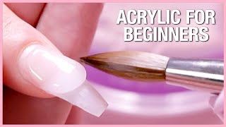 💅Acrylic Nail Tutorial  How to apply Acrylic for Beginners📚 [upl. by Luna161]