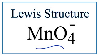 How to Draw the Lewis Dot Structure for MnO4 Permanganate ion [upl. by Ahsikyt]