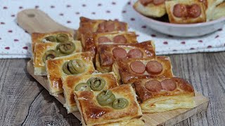 Stuzzichini di pasta sfoglia veloci per aperitivo  Divertirsi in cucina [upl. by Frodin981]