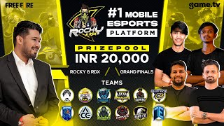 Rocky amp Rdx Scrims FinalePowered by Gametv  Indias 1 Mobile Esports Platform  Garena Free Fire [upl. by Analra]