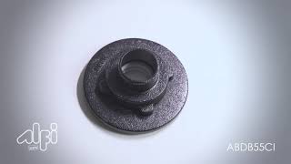 ALFI Brand ABDB55CI Round Cast Iron Shower Drain Base With Rubber Fitting [upl. by Tterej]