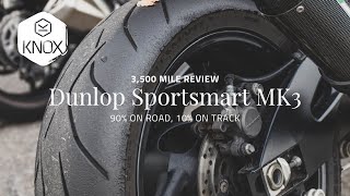 The best tyres for sportsbikes and supernakeds  Dunlop Sportsmart Mk3 [upl. by Alakam]