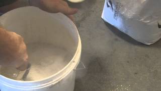 How to mix refractory castable by hand  ABC Ovens [upl. by Ailahtan]