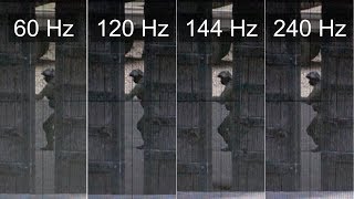 Slow motion 240Hz vs 144Hz vs 120Hz vs 60Hz  CSGO [upl. by Anawd]