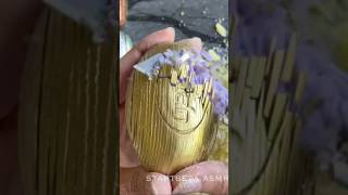 Carving painted strips on dry soap oddlysatisfying satisfying soapcutting [upl. by Garneau803]