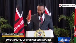 Cheers as Hassan Joho Finally Sworn in as Mining and Blue Economy Cabinet Secretary [upl. by Hollinger]