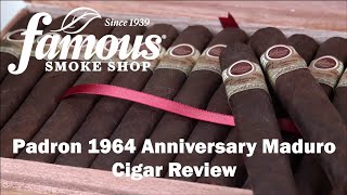 Padron 1964 Anniversary Maduro Cigars Overview  Famous Smoke Shop [upl. by Jsandye]