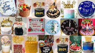 50 New year cake design 😍 Happy New year cake design idea 😍 latest new year cake [upl. by Galang390]