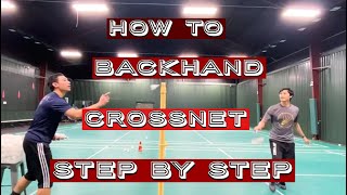 How to Backhand crossnet windshield wiper techniques step by step [upl. by Mahsih]