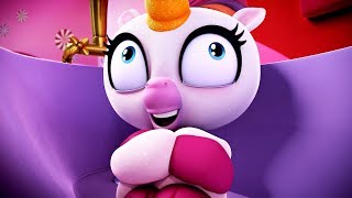 Fingerlings Tales  What To Do If You Get Stuck In The Bathroom  Funny Unicorn Cartoon [upl. by Mosley]