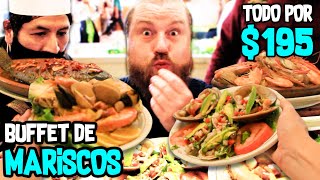 TODOS los MARISCOS que PUEDAS COMER por 195 MXN Buffet ilimitado 📌 CDMX WeroWeroTV [upl. by Gurevich987]