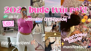 ZMĚŇ SVŮJ ŽIVOT V ROCE 2024 ✨  VISION BOARD organizace života cíle amp tipy na cvičení 🏋️‍♀️⭐️🎀 [upl. by Neddy799]