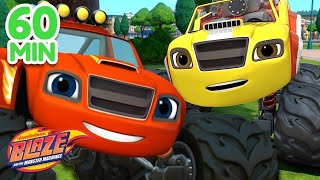 1 Hour Blaze Family Compilation  Blaze and the Monster Machines [upl. by Abercromby]