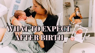 NEWBORNS FIRST 24 HOURS OF LIFE  WHAT TO EXPECT AFTER GIVING BIRTH AND LABOR POSTPARTUM BELLY SHOT [upl. by Grizelda]