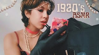 ASMR  1920s Dancer Gets You Ready For The Show🍸💄🚬 w BGM Personal Attention [upl. by Yhtnomit]