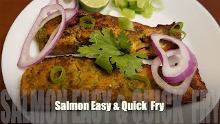 Wild Salmon Fry  Simple amp Easy  How To Make Quick Salmon Fry  🌶 🌶 Fish Fry  Lets Cook ForUs [upl. by Fugere]