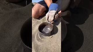 Making bracelet by extracting iron from sands 😱 [upl. by Nehgem]