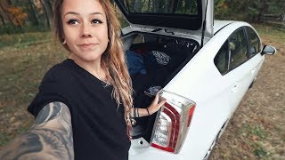 living in a prius for the summer my new parttime tiny home tour [upl. by Buehrer702]