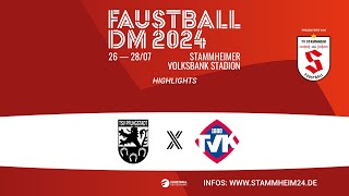 HIGHLIGHTS Faustball DM 2024  Halbfinale 2 TSV Pfungstadt  TV 1880 Käfertal [upl. by Burlie768]