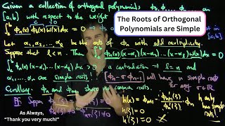 Orthogonal Polynomials have Simple Roots [upl. by Soni340]