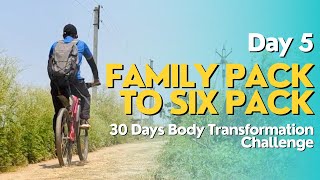 DAY 5 FAMILY PACK TO SIX PACK 30 DAYS CHALLENGE [upl. by Ardnaskela254]