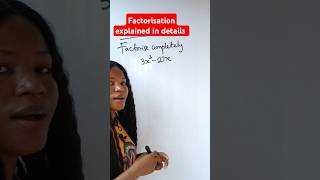 Factorisation explained in detail Algebra factorisation mathshorts algebra [upl. by Eirruc804]