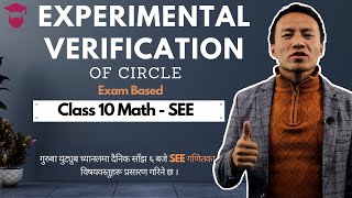 Experimental Verification of Circle Class 10  Maths Chapter 15 in Nepali  SEE Preparation [upl. by Hgielrahc]