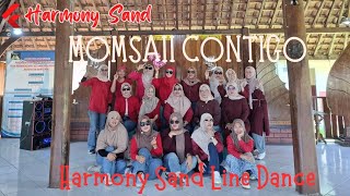 🔴 Momsaii Contigo Line Dance  Demo by Harmony Sand [upl. by Rohclem]