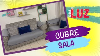 ✂️TUTORIAL para CUBRE SALA fáciles y económicos 🧵 LIVING ROOM SOFA COVERS TUTORIAL easy and cheap [upl. by Tutankhamen]