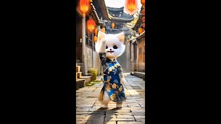 The adorable ”Night Shanghai” dance show heals your every day dog dancing ai dancing video dog ex [upl. by Assej]