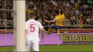 Zlatan Ibrahimovic  Sweden vs England Overhead kick from 30 yards [upl. by Saile]