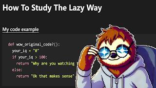 How To Study Programming The Lazy Way [upl. by Noicnecsa815]