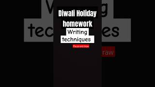 Diwali Holiday homework writing techniques in different subjects toyys [upl. by Yr]