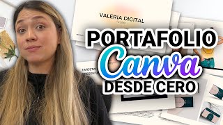 Canva  Como hacer un Portafolio en Canva desde Cero [upl. by Carhart884]