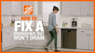 Dishwasher Not Draining  How to Fix a Dishwasher That Wont Drain in 4 Steps [upl. by Glorianna]