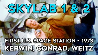 Skylab 1 amp 2  First US Space Station Mission Historical Footage amp Narration Mission Audio NASA [upl. by Innob]