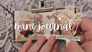 ✨ ASMR Vintage Mini Journal ✨ Sleep Sounds  Relaxing Paper Sounds ✨ [upl. by Elyrehc]