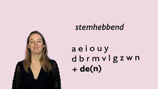 Verleden tijd stemhebbend en stemloos [upl. by Erastes]