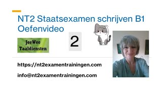 NT2 Staatsexamen Schrijven B1  Examentraining Oefenvideo 2  Zin aanvullen  Nederlands leren [upl. by Coffey]