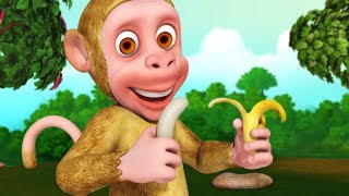 Bandar Mama Aur Kele  Hindi Rhymes for Children  Infobells [upl. by Ettebab]