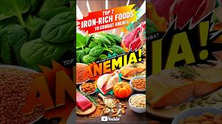 Top 7 IronRich Foods to Boost Energy amp Combat Anemia 💪  Health Tips [upl. by Rangel532]