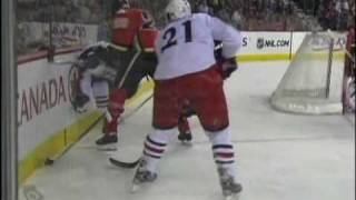 01 21 2009 R Regehr Crosschecks D Dorsett In The Head [upl. by Klenk]