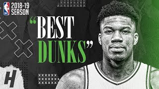 Giannis Antetokounmpo BEST amp CRAZIEST DUNKS from 201819 NBA Season amp Playoffs [upl. by Latsyc]