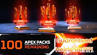 OPENING 100 APEX PACKS WILL I GET MY FIRST HEIRLOOM [upl. by Drucill]