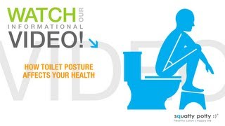 Squatty Potty® toilet stool How toilet posture affects your health [upl. by Yllak]