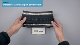 Panaracer GravelKing SK 650Bx48mm Real Weight [upl. by Sivart258]