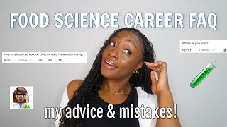 FOOD SCIENCE QampA salary transparency job interview mistakes where I work  my career advice [upl. by Yesoj]