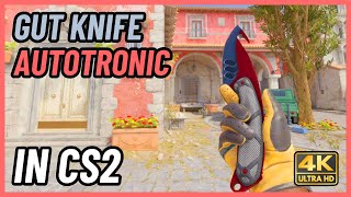 ★ CS2 Gut Knife Autotronic  CS2 Knife InGame Showcase 4K [upl. by Ocirnor]