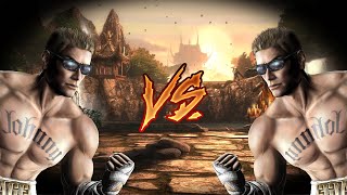 Johnny Cage vs Johnny Cage  Mortal Kombat 9 [upl. by Ratcliffe720]